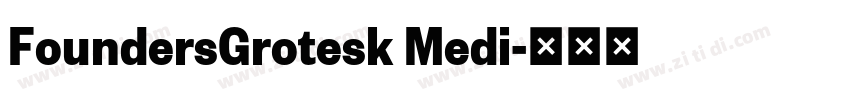 FoundersGrotesk Medi字体转换